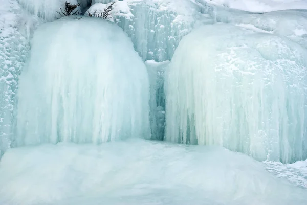 Background Natural Ice Section Glacier Icicles Frozen Waterfal — Stock Photo, Image