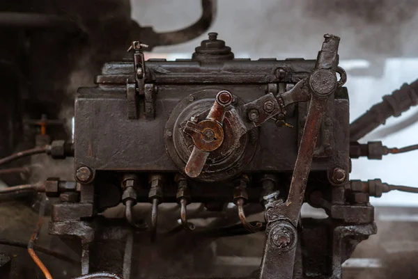 Θραύσμα του εργαλείο βαλβίδων μιας ατμομηχανής ατμού — Φωτογραφία Αρχείου