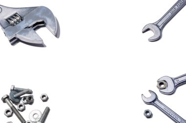 çerçeve - ayarlanabilir somun anahtarları ve anahtarları, somun ve civata whit üzerinde