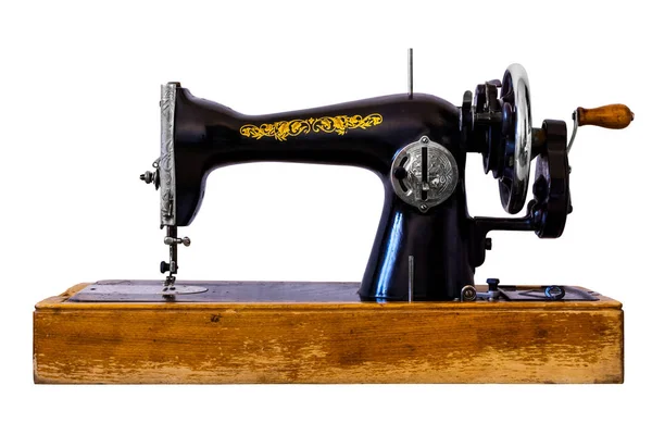 Máquina de coser antigua aislada — Foto de Stock