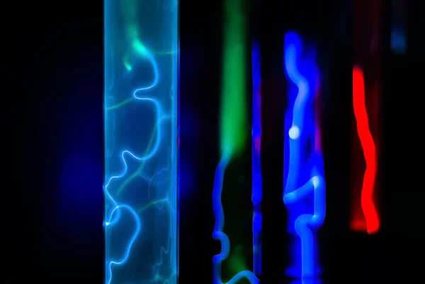 abstract neon background - electrical discharges in an inert gas