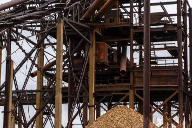 Fondo industrial oxidado