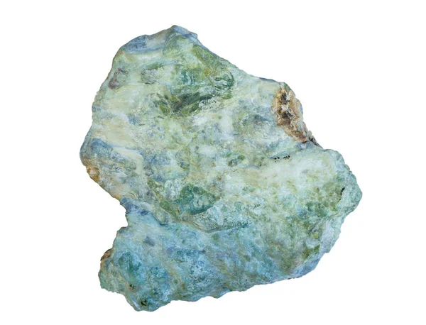 Pedaço de mineral de sabão isolado no fundo branco — Fotografia de Stock