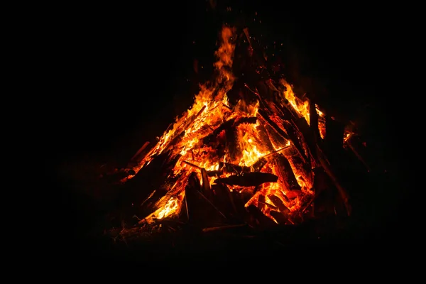 Background - flame and burning coals Stock Picture