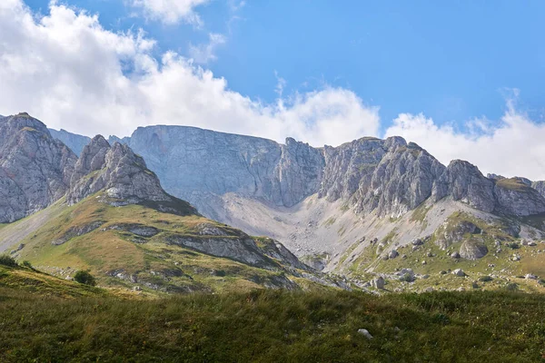 Krásná Krajina Alpská Louka Vysokým Pohořím Pozadí — Stock fotografie