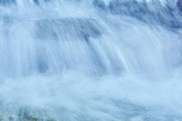 Fondo Natural Azul Chorros Cascada Son Borrosas Movimiento —  Fotos de Stock