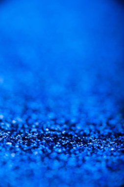Mavi bokeh arka plan, glitter doku