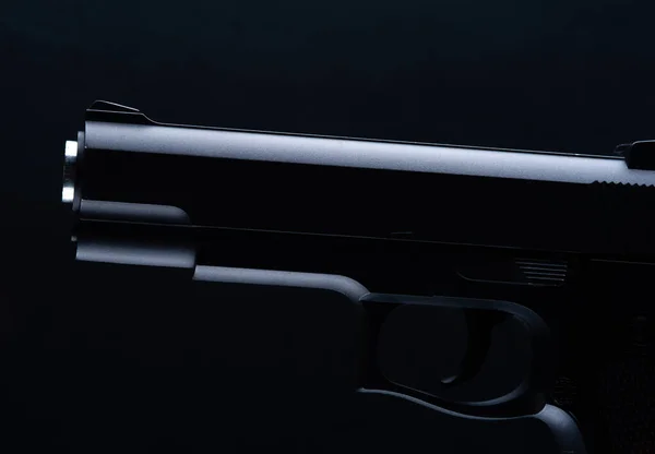 Pistola moderna nera — Foto Stock