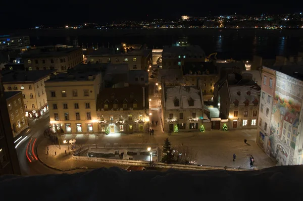 Straße der Altstadt von Quebec — Stockfoto