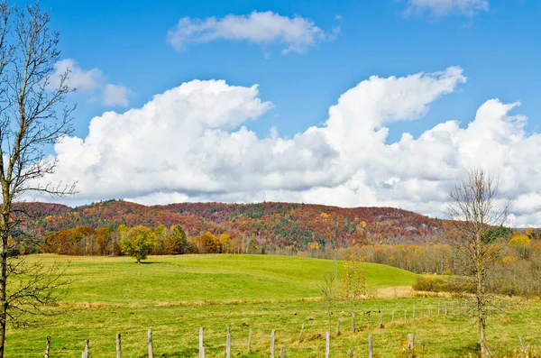 Krajobraz Rurar Jesienią Quebec Kanada — Zdjęcie stockowe