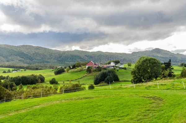 Zonlicht Noorwegen Landschap Herfst — Stockfoto