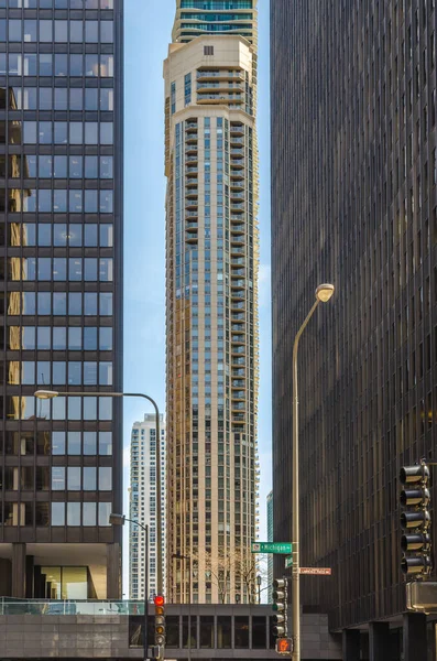 シカゴ中心街の建物の眺め — ストック写真