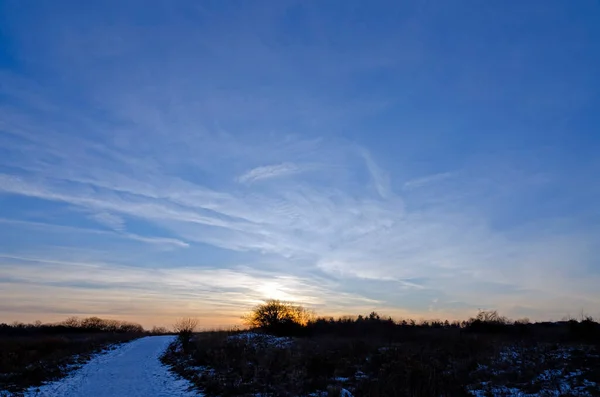 오크리지 모레인의 하늘에 아름다운 — 스톡 사진