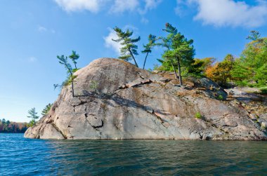 Killarney Park, Kanada 'da Orman Gölü' nün üzerinde gün doğumu