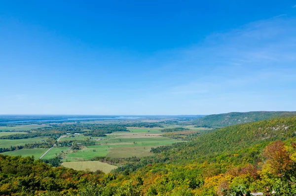 Couleurs Automnales Près Vallée Rivière Des Outaouais — Photo