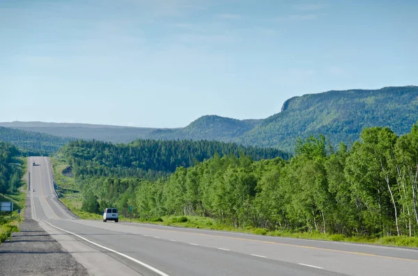 Highway Back Country Terra Nova Canadá — Fotografia de Stock