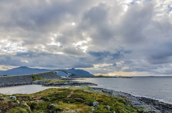 Ατλαντικός Δρόμος Στα Βόρεια Της Νορβηγίας — Φωτογραφία Αρχείου