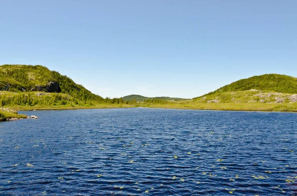 Lac Terre Neuve Canada Heure Été — Photo