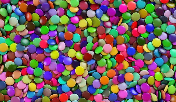 Textura Dulces Redondos Multicolores Dulces Colores Ilustración Renderizado — Foto de Stock