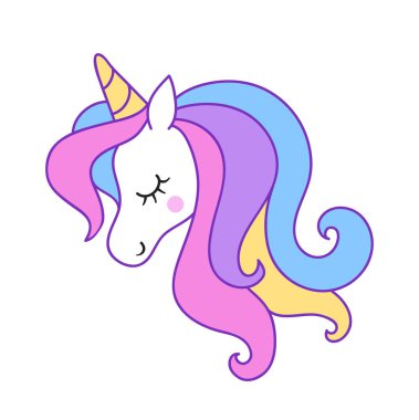 Tek boynuzlu at Başkanı. Tasarım öğesi için Yazdır elbise.