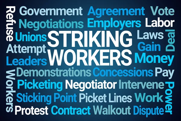 Streikende Arbeiter — Stockfoto