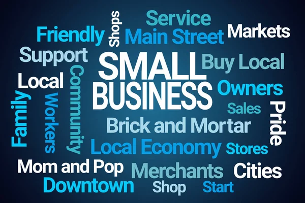 Small Business Word Cloud — Stock Photo, Image