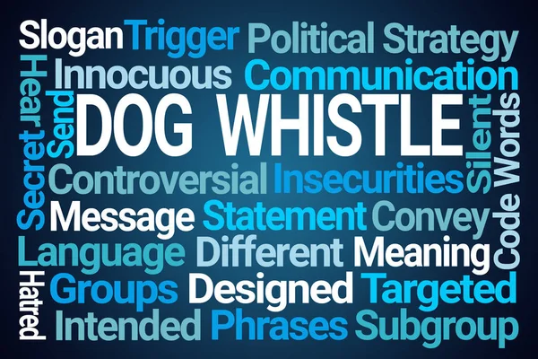 Dog Whistle Word Cloud — Stock Photo, Image