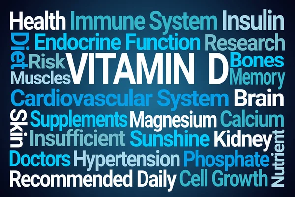 Vitamin D Word Cloud — Stock Photo, Image