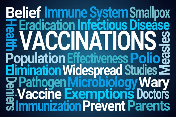 Vaccinations Word Cloud — Stock Photo, Image