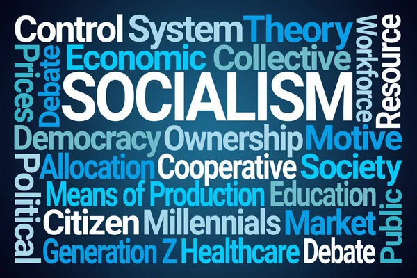 Socialismo Word Cloud — Foto Stock