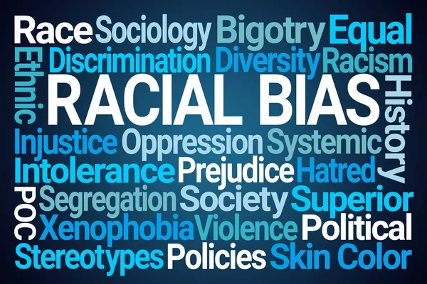 Viés Racial Word Cloud — Fotografia de Stock