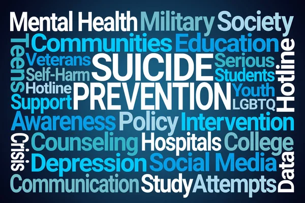 Suicide Prevention Word Cloud — Stock Photo, Image
