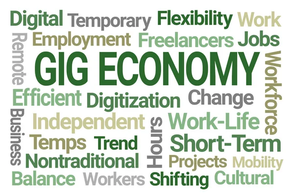 Gig Economy Word Cloud — Stock Photo, Image