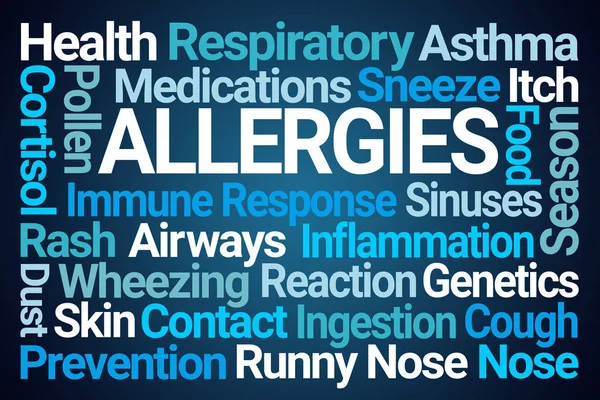 Allergier Word Cloud — Stockfoto