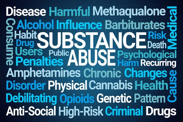 Substance Abuse Word Cloud — Stock Photo, Image