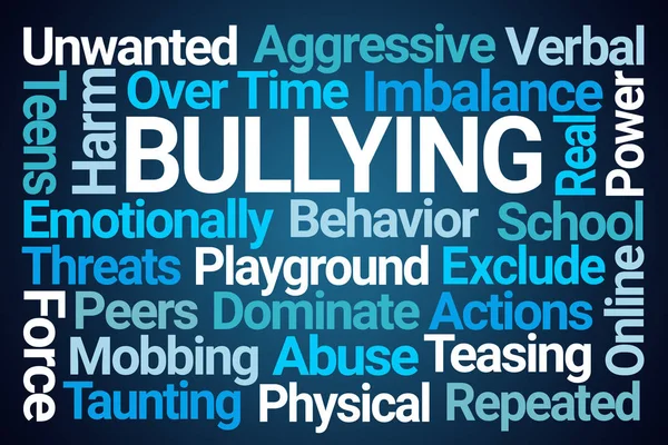 Bullying palabra nube — Foto de Stock