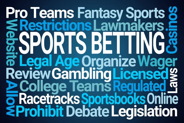 Sports Betting Word Cloud — Stock Photo, Image