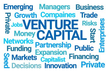 Beyaz Arkaplanda Venture Capital Word Bulutu