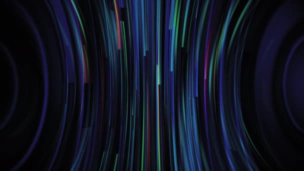 Cool Curved Mosaic Line Streak Abstract Background Loop — Stock Video