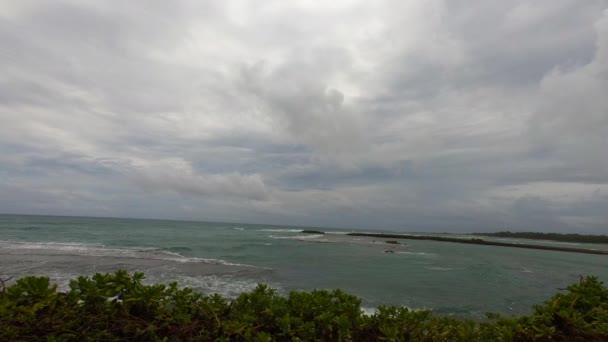 飓风前俯瞰海龟湾 — 图库视频影像