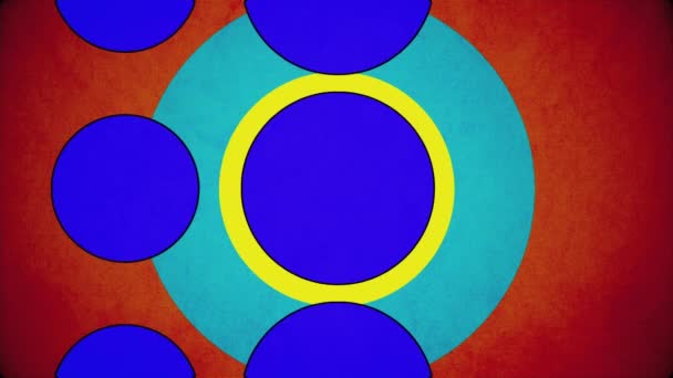 Funky Looping Abstracte Patroon Lussen Meerdere Kleuren Vormen — Stockvideo