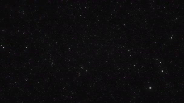 Reizen Door Sparse Starfield Outer Space Loop — Stockvideo