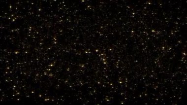 Alpha Mat ile Glamour Altın Glitter Düşen Konfeti Loop