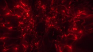 Soyut Parlayan Kırmızı Alev Döngü Arka Plan