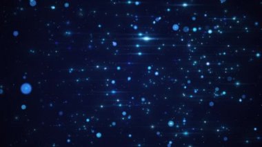 Soyut Işık Işını Parlayan Mavi Yıldız Alan Küre Döngüsü
