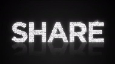 Glamorous Share işareti arka plan döngü animasyonu
