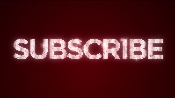 Subscribe Sparbour Background Loop Matte — стоковое видео