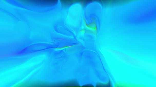 Verzerrte Psychedelische Blaue Abstrakte Hintergrundschleife — Stockvideo