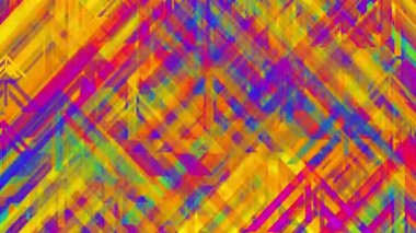 Soyut Renkli Sembol Şeklinde Mozaik Arkaplan Döngüsü