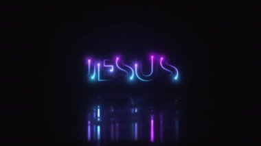 Neon JESUS Başlık Arkaplanının Takip Edilmesi